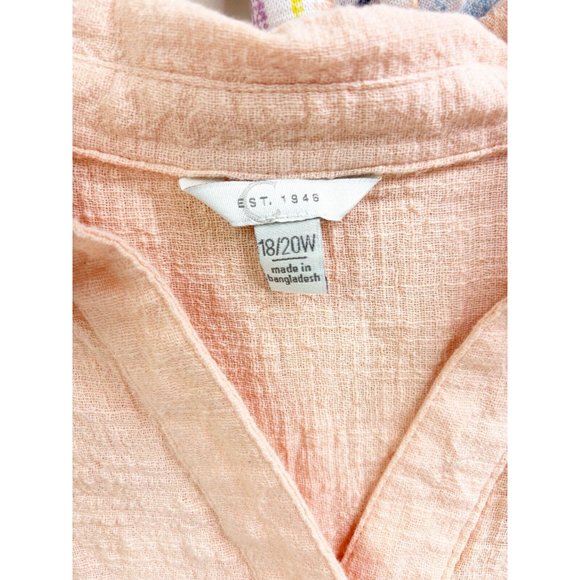 EST 1948 Plus 18/20 Spring Set-100% Cotton Collar Top/High Rise Stripe Pant EUC - Picture 12 of 14